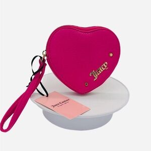 Juicy Couture Pink Heart Wristlet